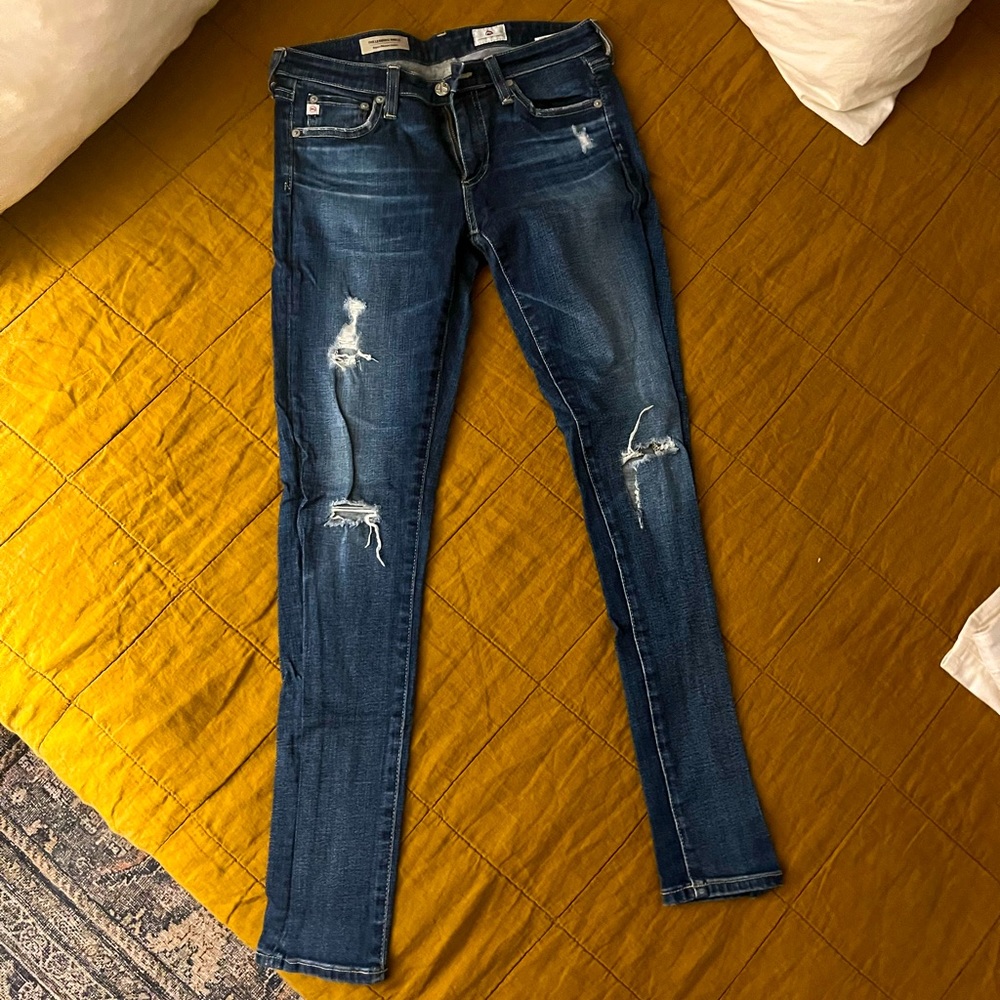 AG The Legging Ankle | Super Skinny Distressed